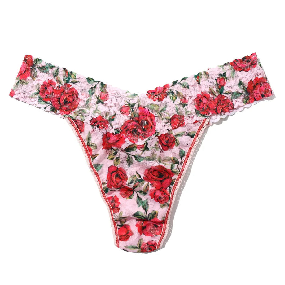 Hanky Panky Printed Signature Lace Original Rise Thong