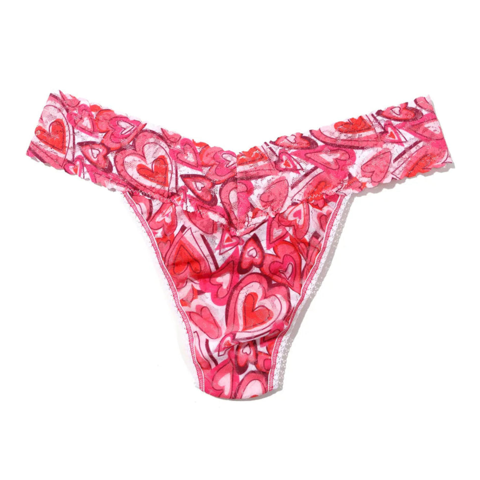 Hanky Panky Printed Signature Lace Original Rise Thong