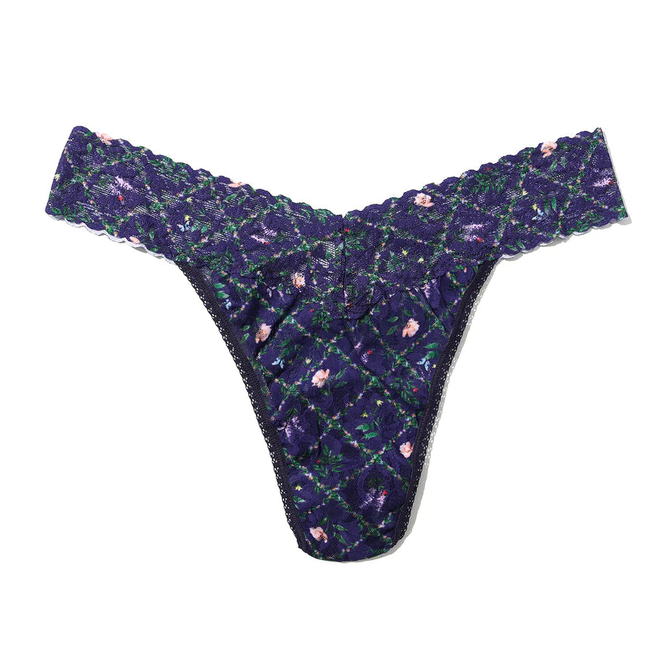 Hanky Panky Printed Signature Lace Original Rise Thong