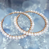 Olaeda Gemstone Wrapped Hoop Earrings