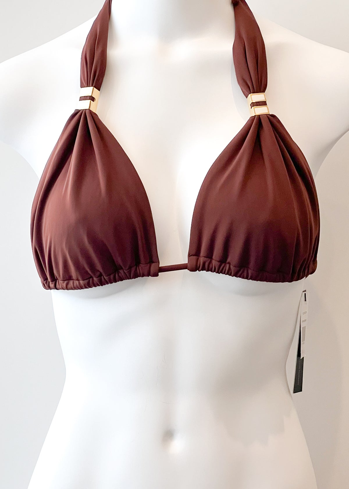 Vix Solids Halter Detail Bikini Top