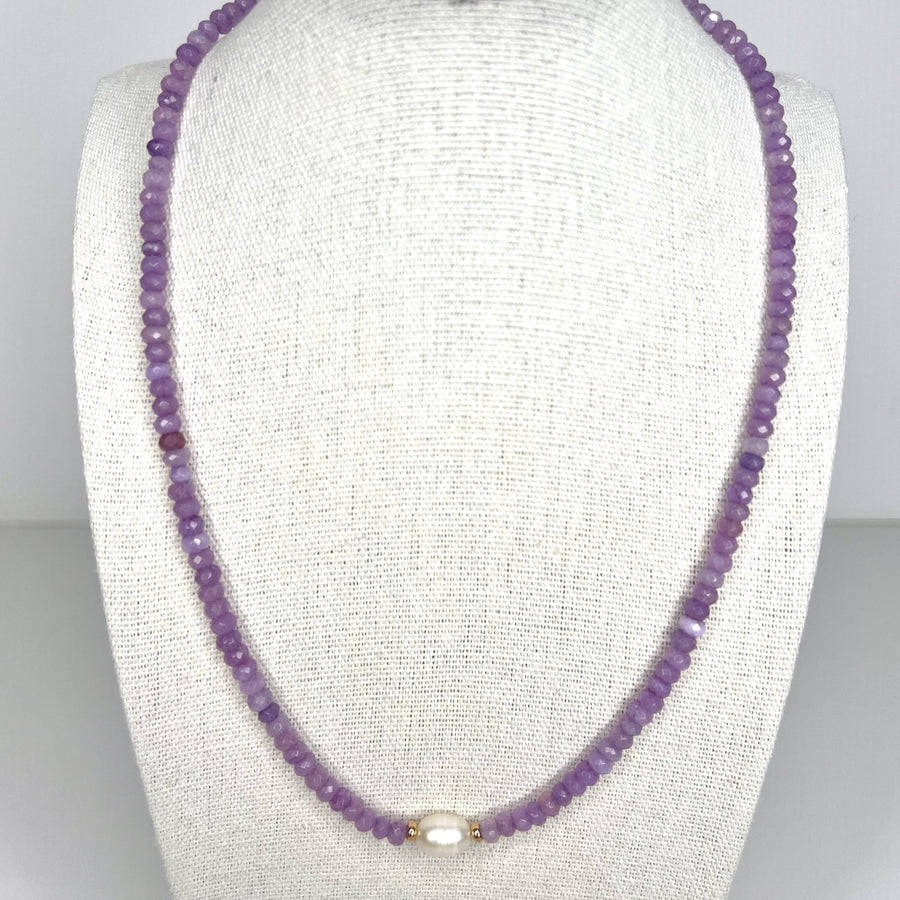 Olaeda Gemstone Pearl Bead Necklace