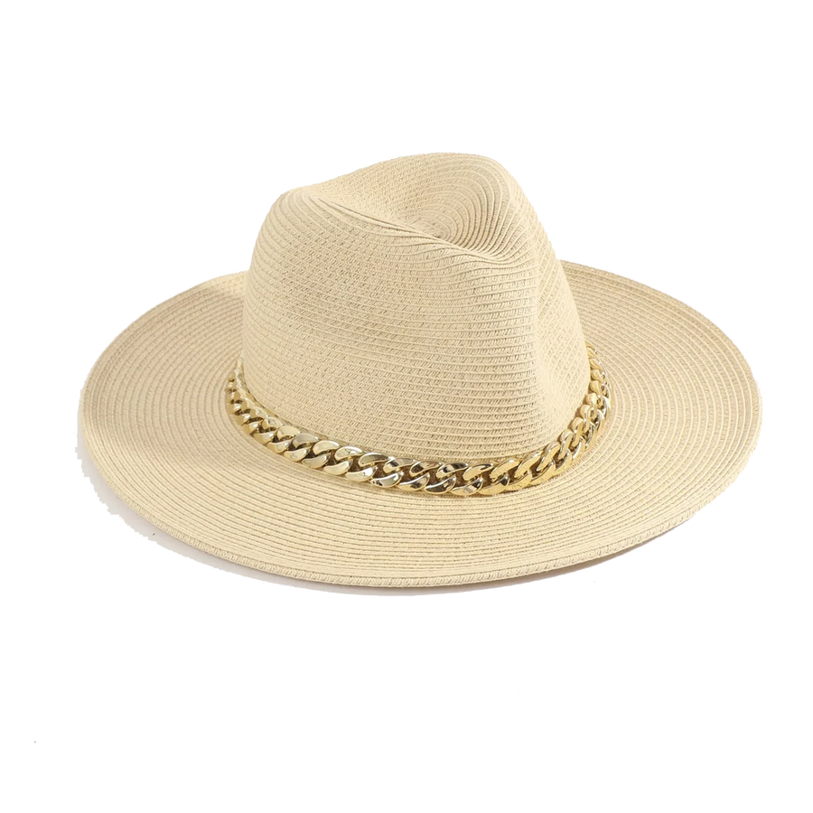 Pia Rossini Khari Chain Fedora Hat