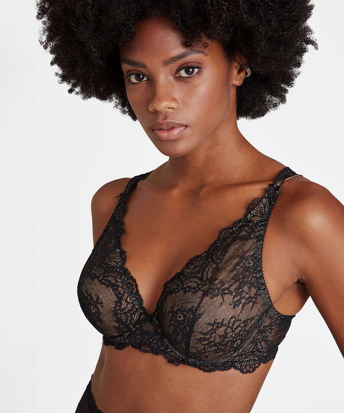 ブラジャー Aubade Demi bra La Reine de la Nuit Aubade Danse Des Sens Comfort Half Cup Bra - Irresistible
