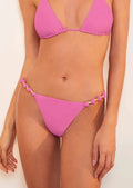 Vix Solid Paula Full Bikini Bottom - Gerbera Pink