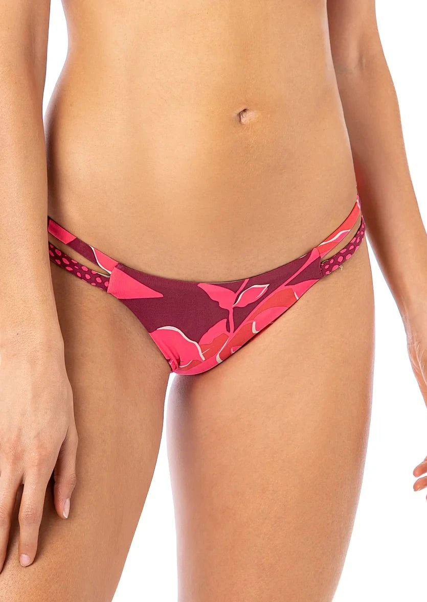 Maaji Flaming Sunset Split Strap Bikini Bottom