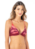 Maaji Flaming Sunset Ring Front Triangle Bikini Top