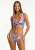 Sea Level Blue Hawaii Cross Front Bikini Top