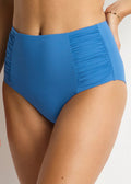 Sea Level Eco Essentials Gathered Side High Waist Bikini Bottom