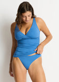 Sea Level Eco Essentials Cross Front Multifit Tankini Top