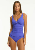Sea Level Eco Essentials Cross Front Multifit Tankini Top