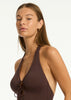 Sea Level Essentials Keyhole Halter Fullpiece