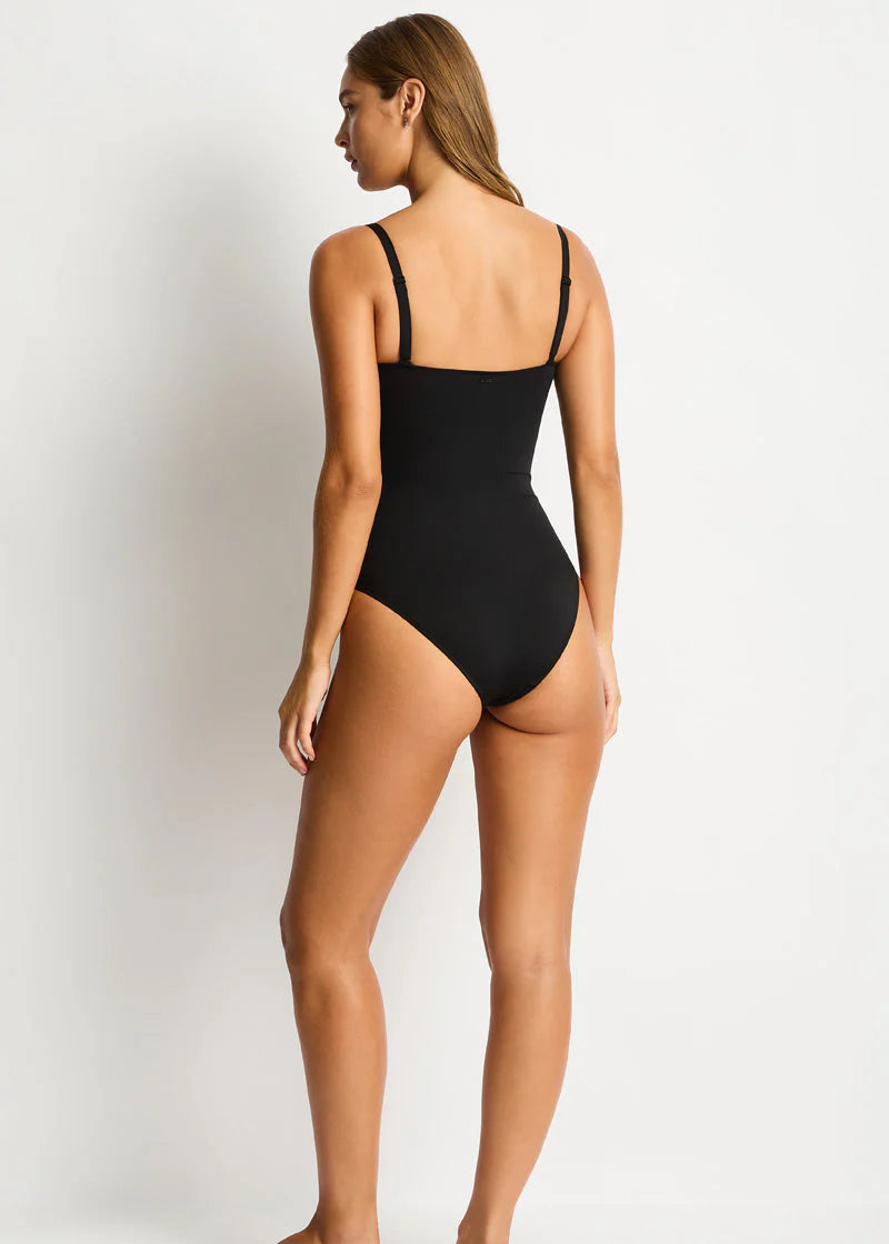 Sea Level Scalloped Square Neck Fullpiece