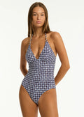 Sea Level Coast Longline Halter Plunge Fullpiece
