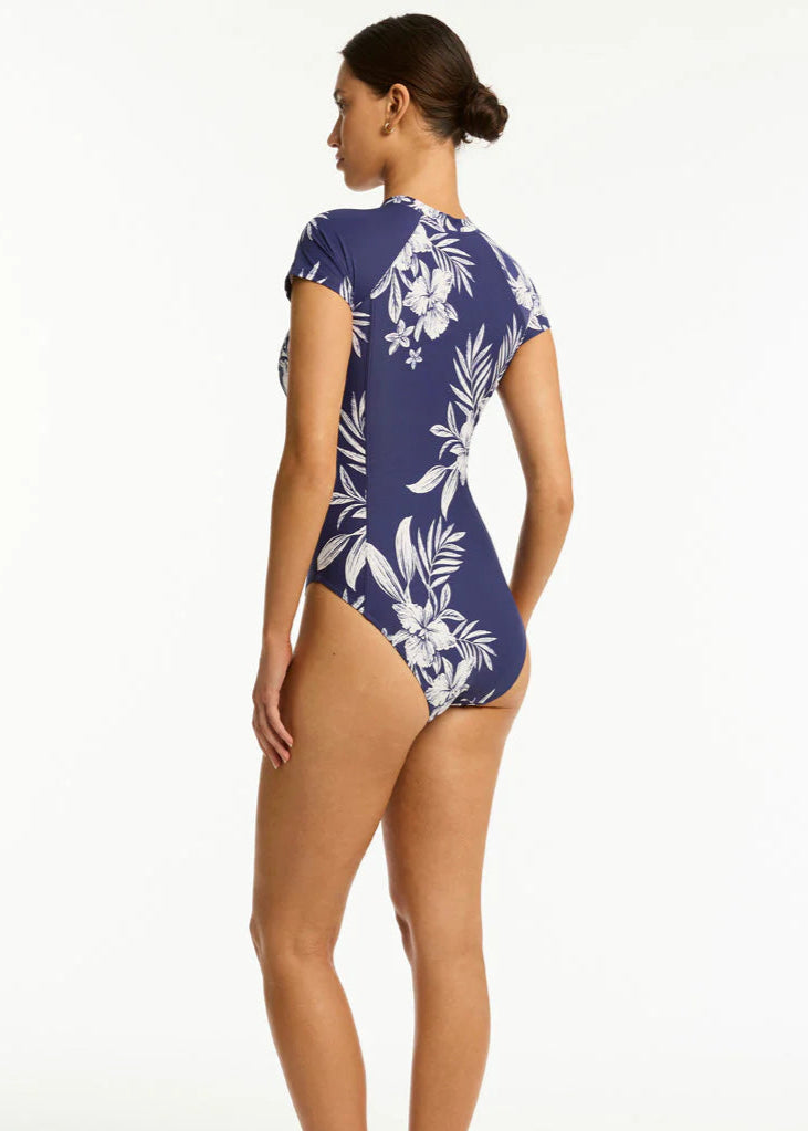 Sea Level Aloha Short Sleeve High Leg Fullpiece