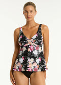 Sea Level Belle Cross Front Swing Tankini Top