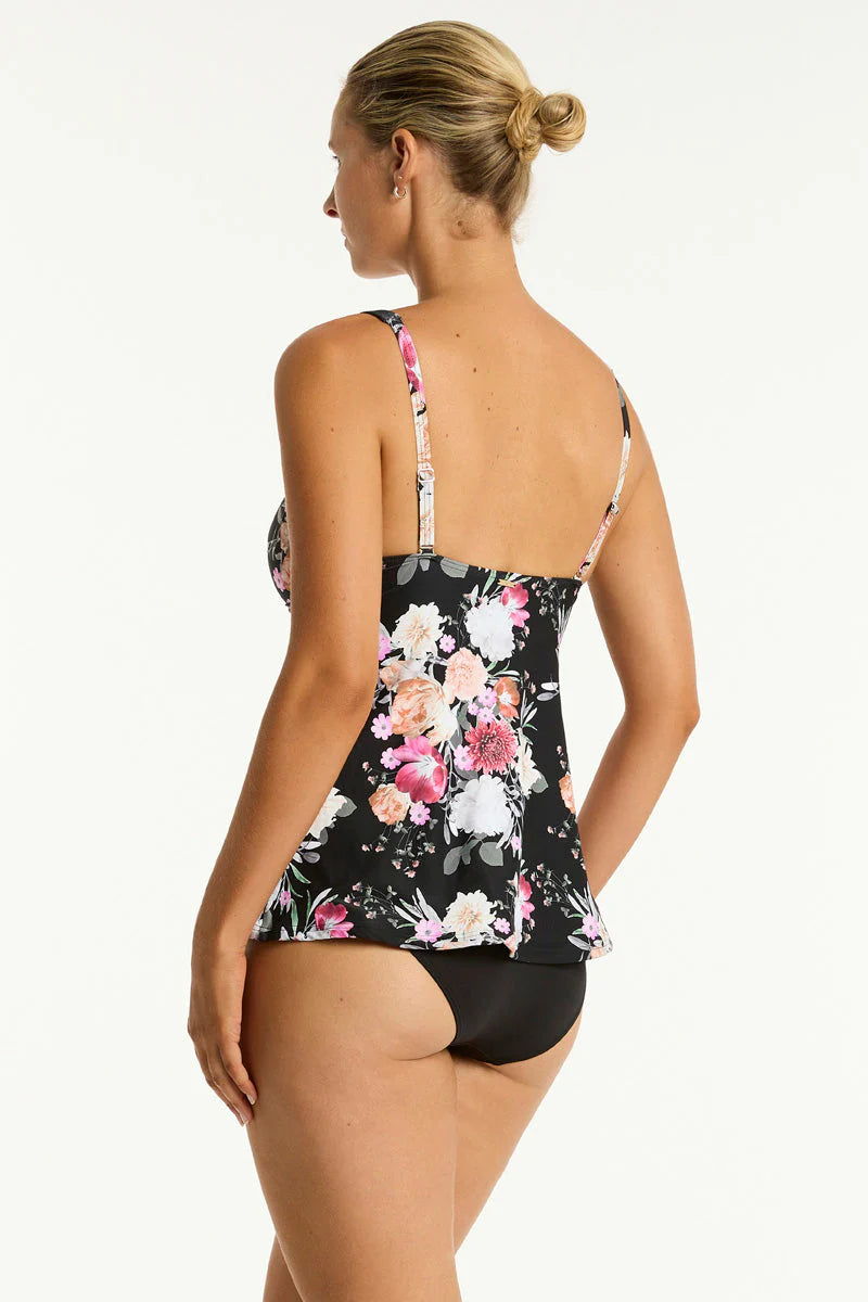 Sea Level Belle Cross Front Swing Tankini Top