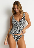 Sea Level Costa Cross Front Tankini Top