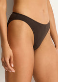 Sea Level De Luxe Sporty Mid Rise Bikini Bottom