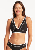 Sea Level Elite Panelled Longline Bikini Top
