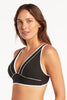 Sea Level Elite Panelled Longline Bikini Top