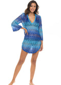 Elif by Jordan Taylor Serpentus V-Neck Tunic