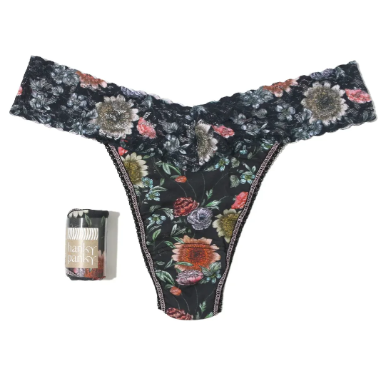 Hanky Panky Printed Supima Cotton Original Rise Thong