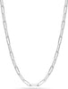 Olaeda Heavy Paperclip Sterling Silver Chain Necklace - 18