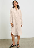 Rails Val Long Button-Down Shirt Dress