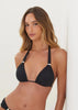 Vix Matte Bia Tube Halter Bikini Top - Black
