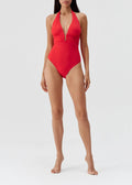 Melissa Odabash Balearic Halter Open Back Fullpiece