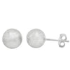 Olaeda Sterling Silver Ball Stud Earrings - 10mm