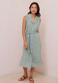 Bella Dahl Sleeveless Pocket Shirt Dress