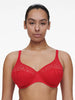 Chantelle Norah Comfort Underwire Bra - Poppy Red
