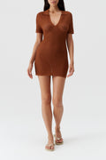 Melissa Odabash Coco V-Neck Short Dress