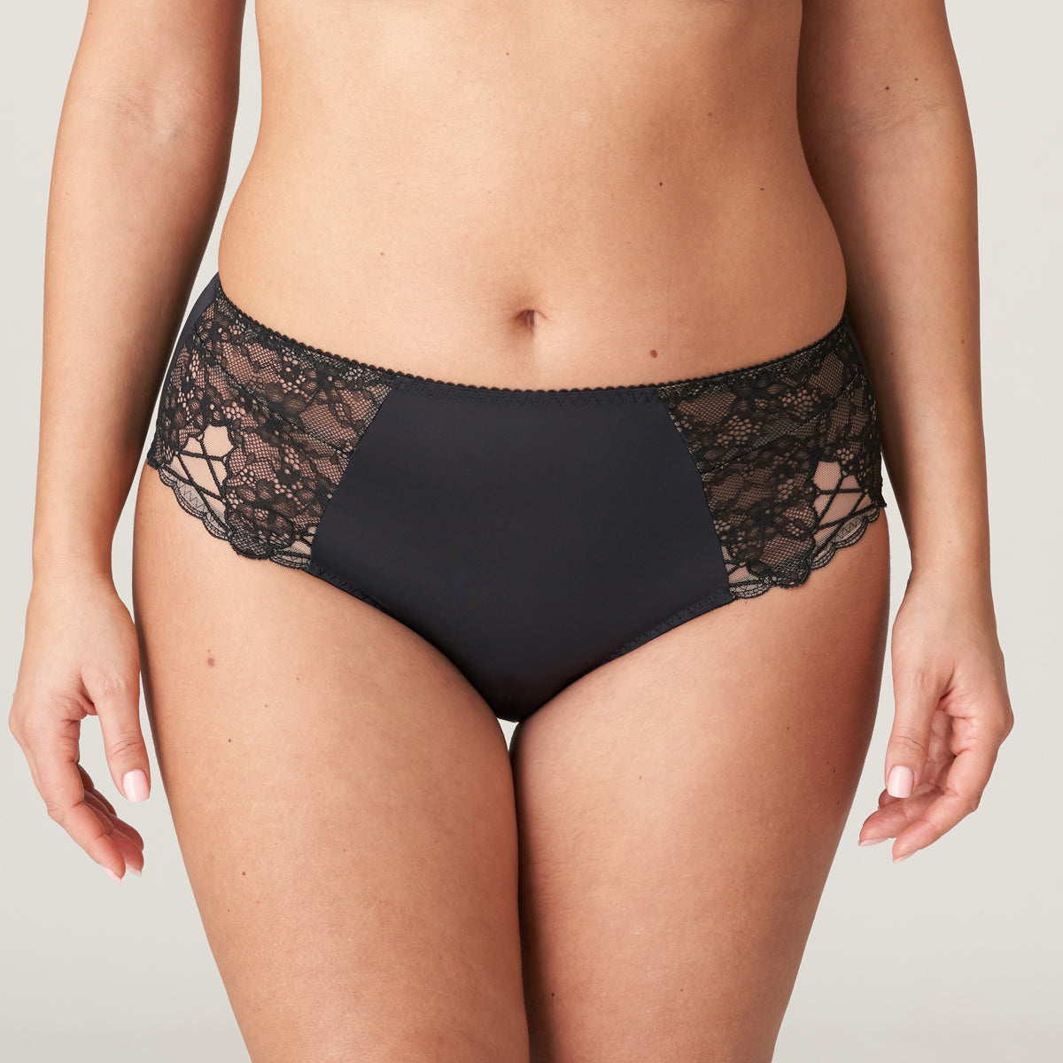 Black Prima Donna Livonia full panties with lace