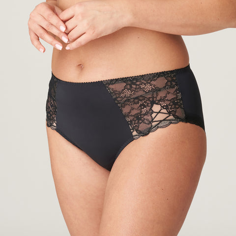 Black Prima Donna Livonia full panties with lace