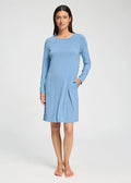 Hanro Natural Elegance Long Sleeve Nightdress