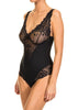 Front of Janira Greta lacy bodysuit in black