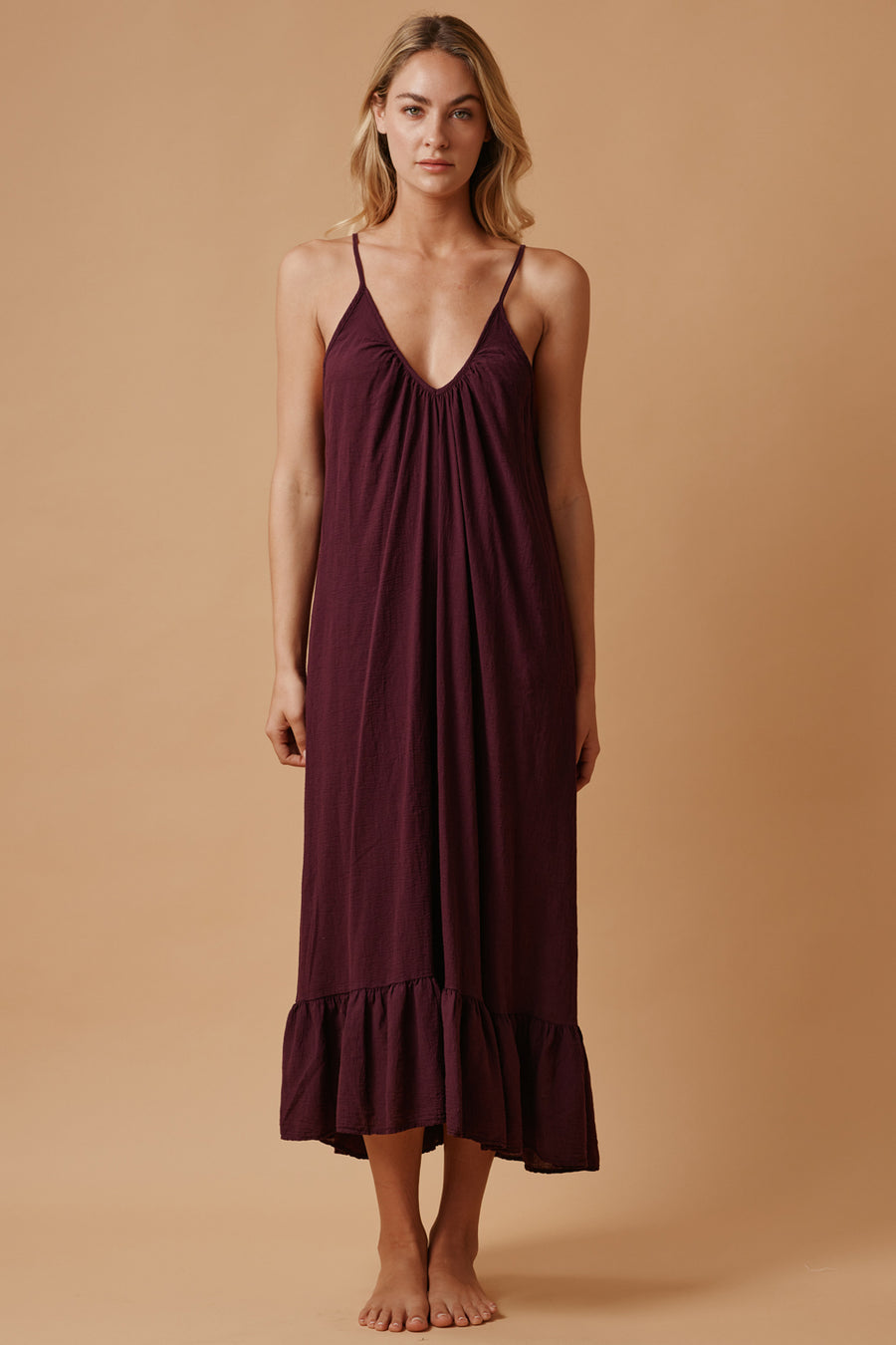 9Seed Paloma Ruffle Maxi Dress