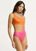 Seafolly Rio Colour Block One Shoulder Fullpiece