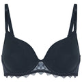Front of Simone Perele Escale Spacer Plunge Bra in Black