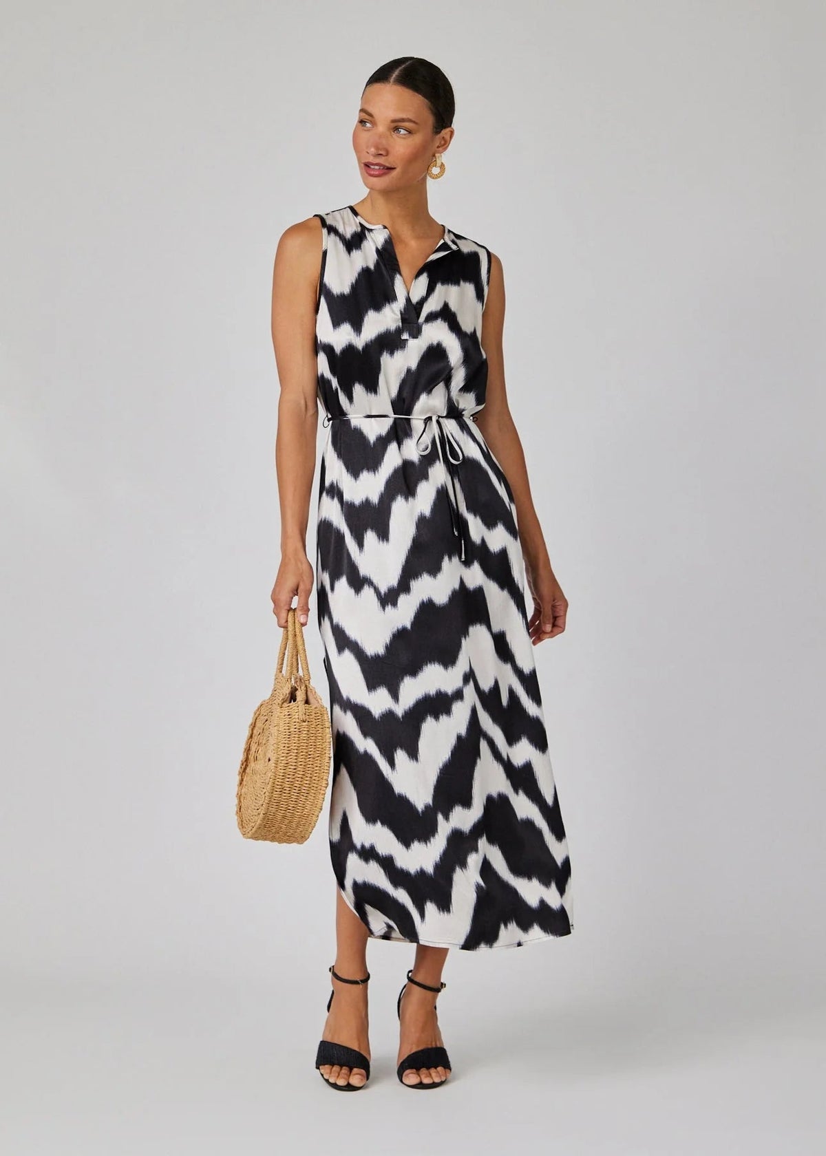 Bella Dahl Sleeveless Belted Maxi Dress