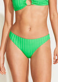 Vitamin A California High Leg Full Bikini Bottom - Spearmint EcoRib