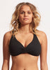 Seafolly Collective Wrap Front F Cup Bikini Top
