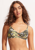 Seafolly Take Flight Twist Front Bralette Bikini Top