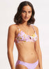 Seafolly Paradise Garden Twist Front Bralette Bikini Top