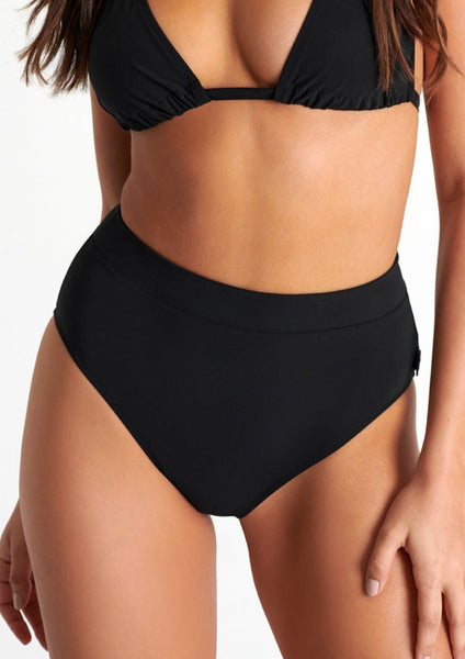 Shan Classique Hi Waist Bikini Bottom - Caviar – Melmira Bra