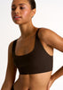 Shan Intemporel Bralette Bikini Top - Chocolate