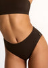 Shan Intemporel Hi Waist Bikini Bottom - Chocolate